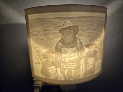 Night Light Lithophane On